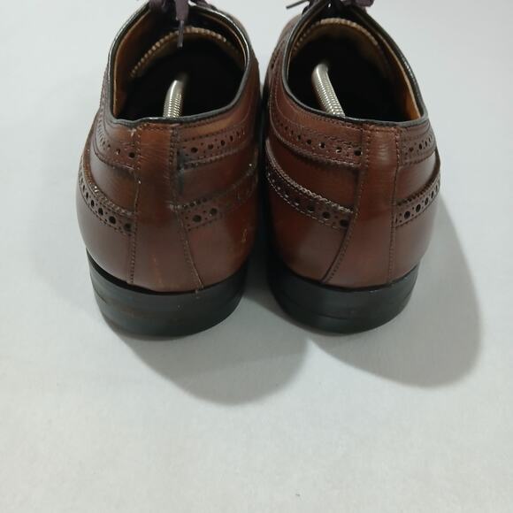 Alden Mens 13 AA/B Brown Leather Longwing Blucher Wingtip Oxford Dress Shoes US main image 4